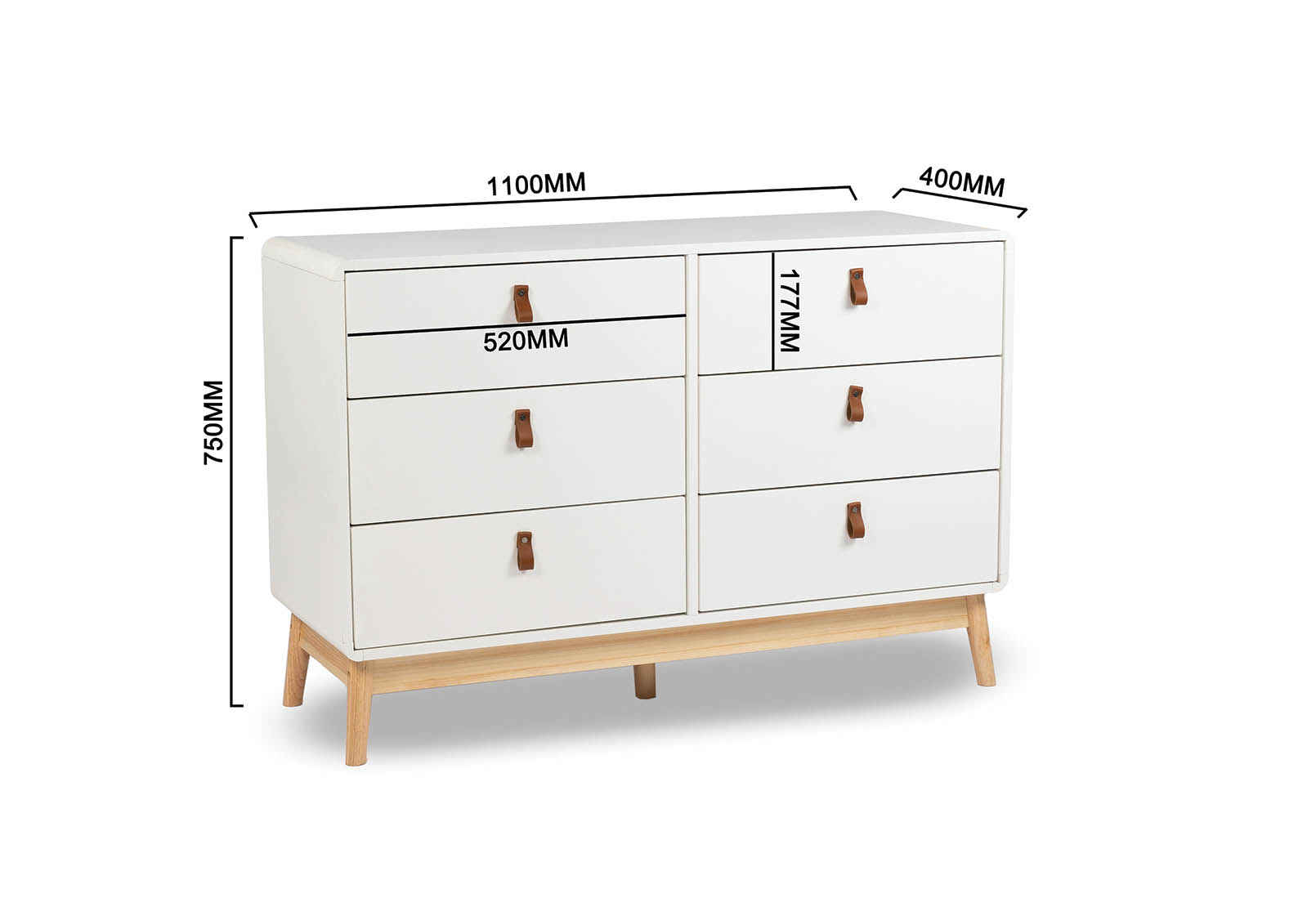 SNYDER  6 Drawer Dresser. – image 6 of 7