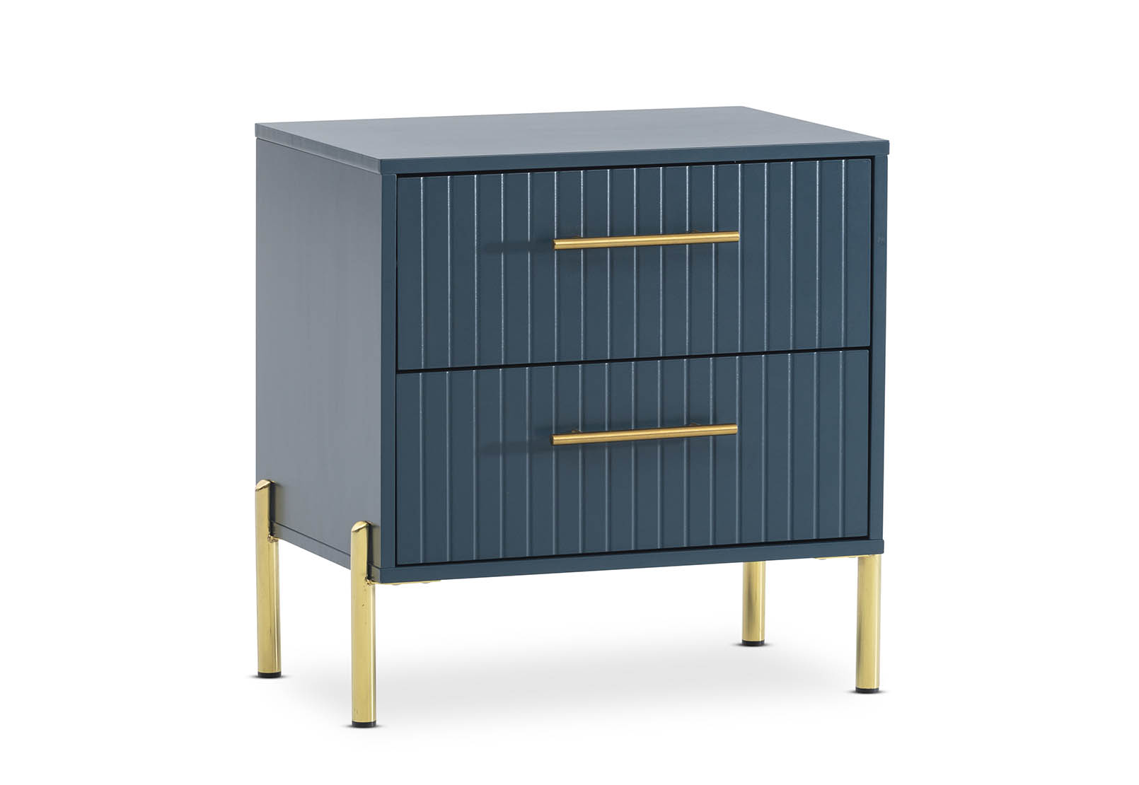 DELGADO Teal 2 Drawer Bedside – image 3 of 6