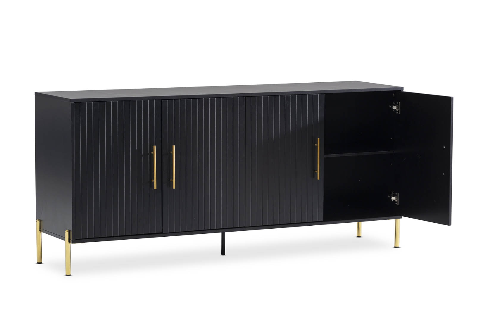 DELGADO Black 4 Door Buffet – image 4 of 8