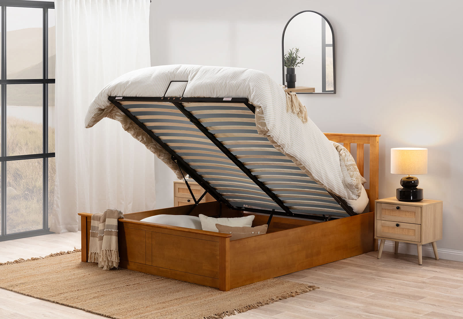 KIRK Natural Queen Lift Bed – image 16 of 16