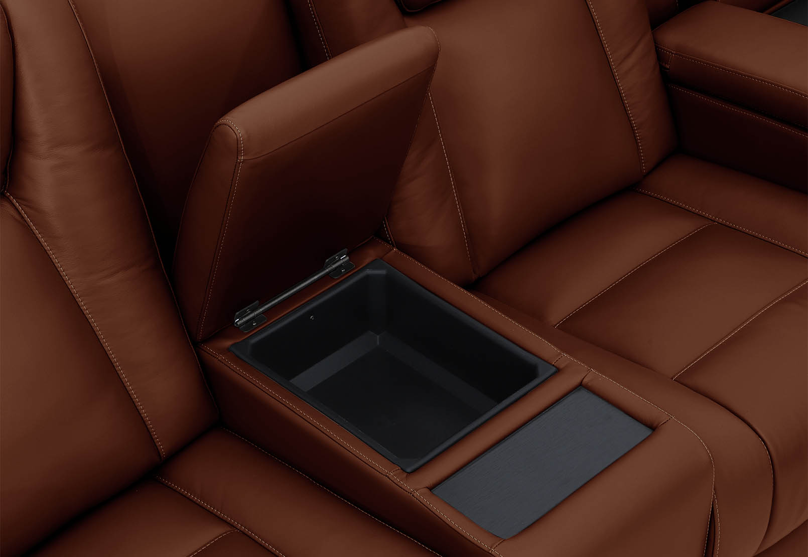 SENTINAL MK2 LEATHER 5 Piece Corner with LHF Console – image 9 of 12