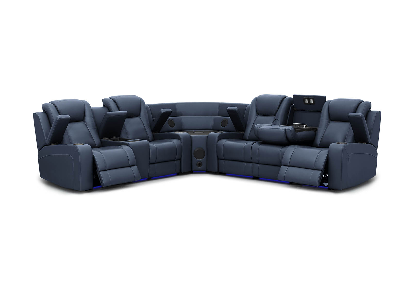 SENTINAL MK2 LEATHER 5 Piece Corner with LHF Console – image 6 of 12