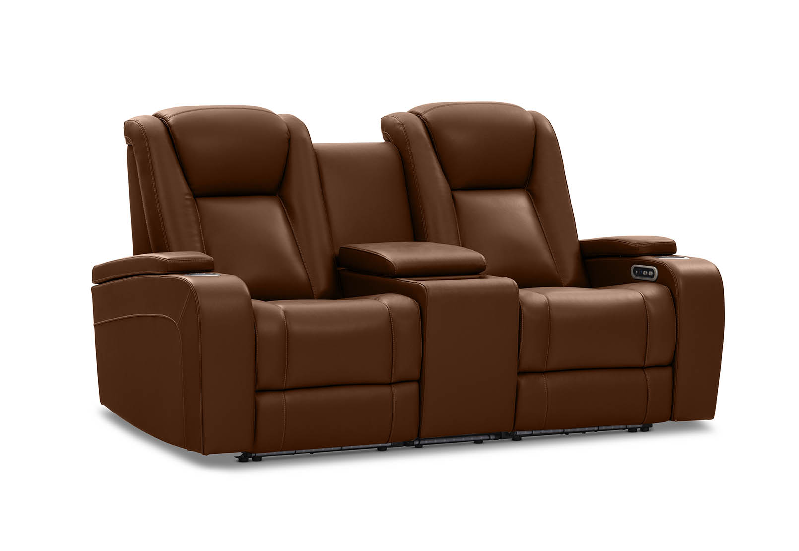 SENTINAL MK2 LEATHER 2 Seater with 2 Electric Recliners and Console – image 3 of 18