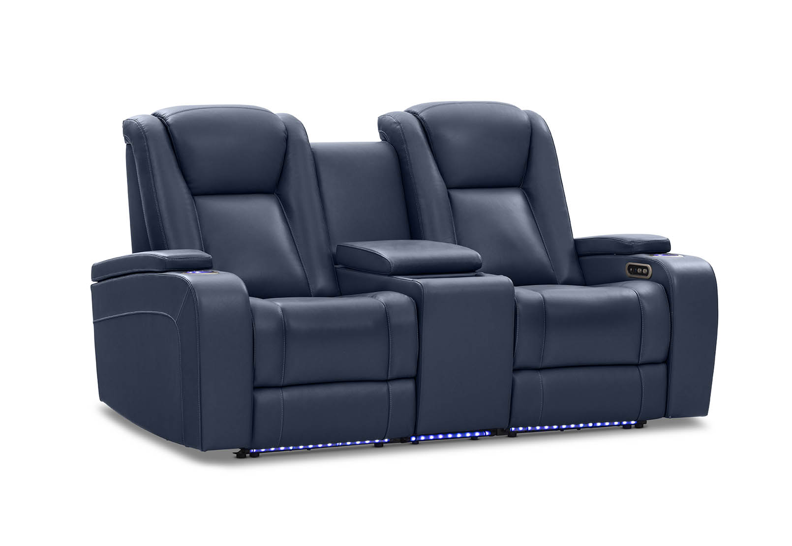SENTINAL MK2 LEATHER 2 Seater with 2 Electric Recliners and Console – image 4 of 18