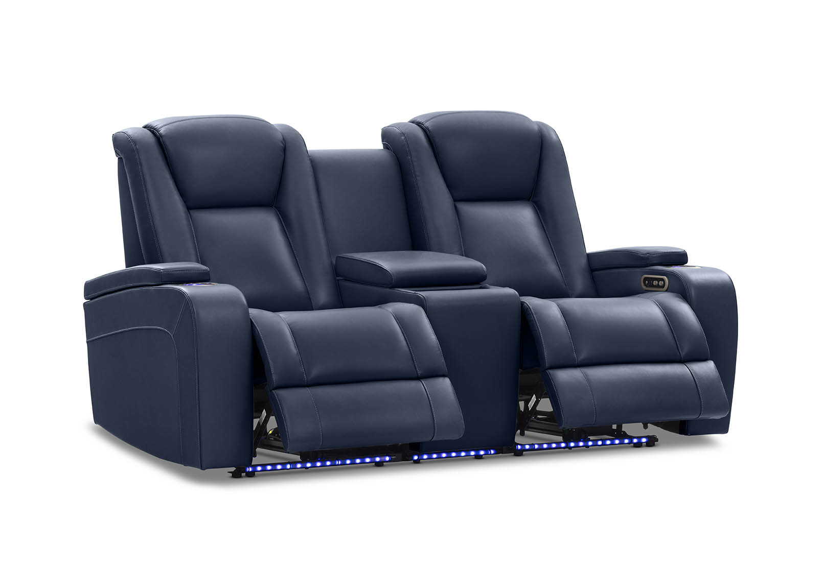 SENTINAL MK2 LEATHER 2 Seater with 2 Electric Recliners and Console – image 6 of 18