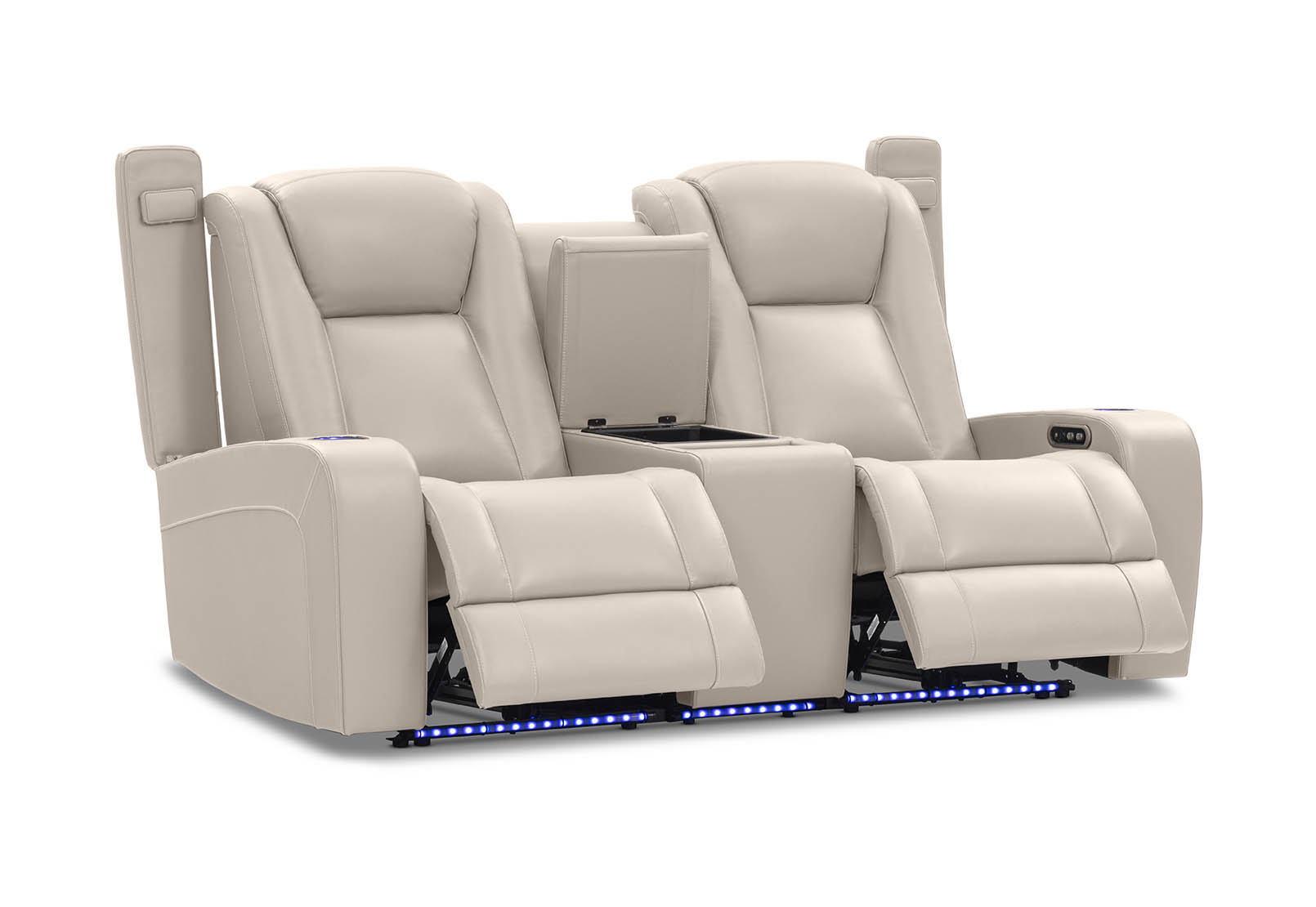 SENTINAL MK2 LEATHER 2 Seater with 2 Electric Recliners and Console – image 8 of 18