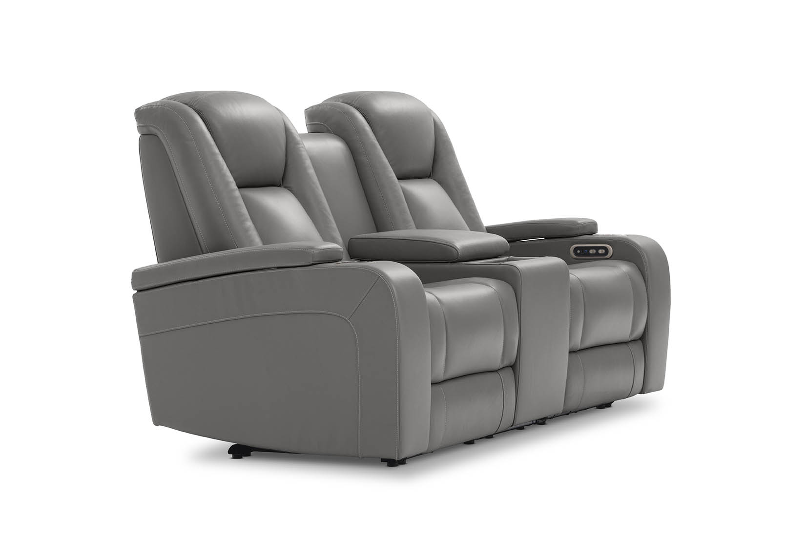 SENTINAL MK2 LEATHER 2 Seater with 2 Electric Recliners and Console – image 15 of 21