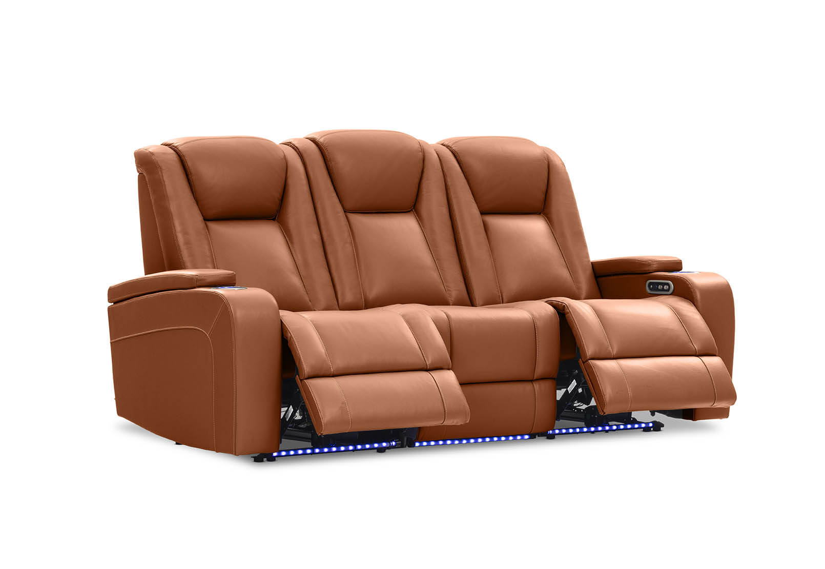 SENTINAL MK2 LEATHER 3 Seater with 2 Electric Recliners – image 7 of 19