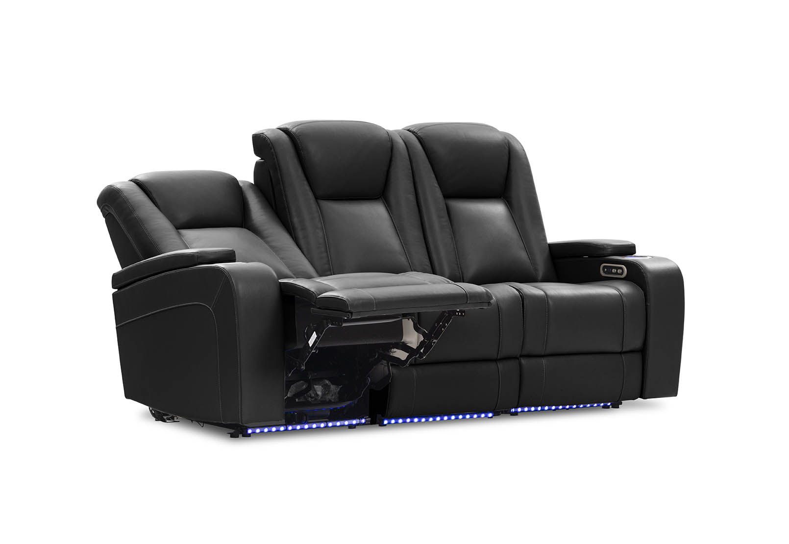 SENTINAL MK2 LEATHER 3 Seater with 2 Electric Recliners – image 11 of 19
