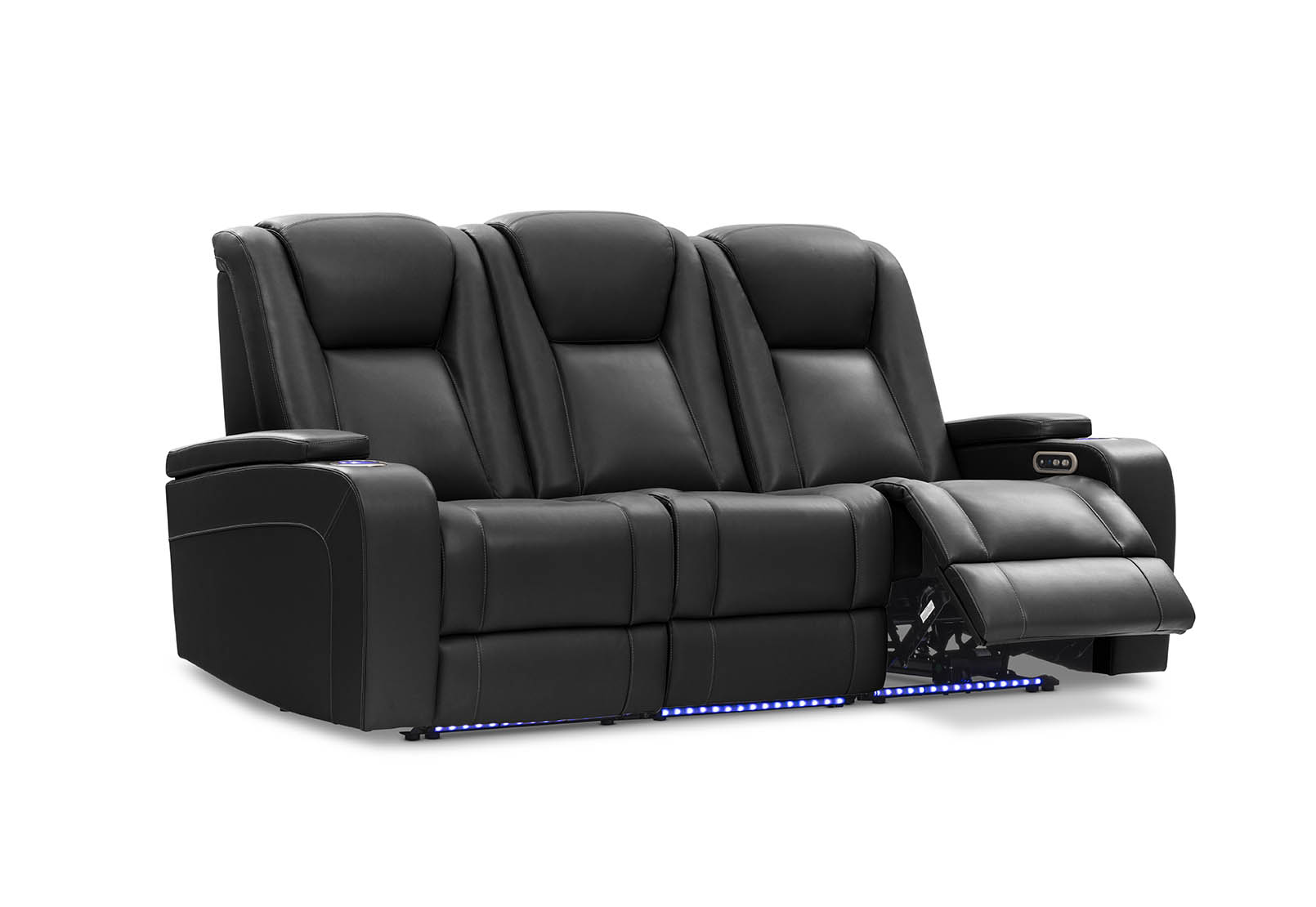 SENTINAL MK2 LEATHER 3 Seater with 2 Electric Recliners – image 13 of 19