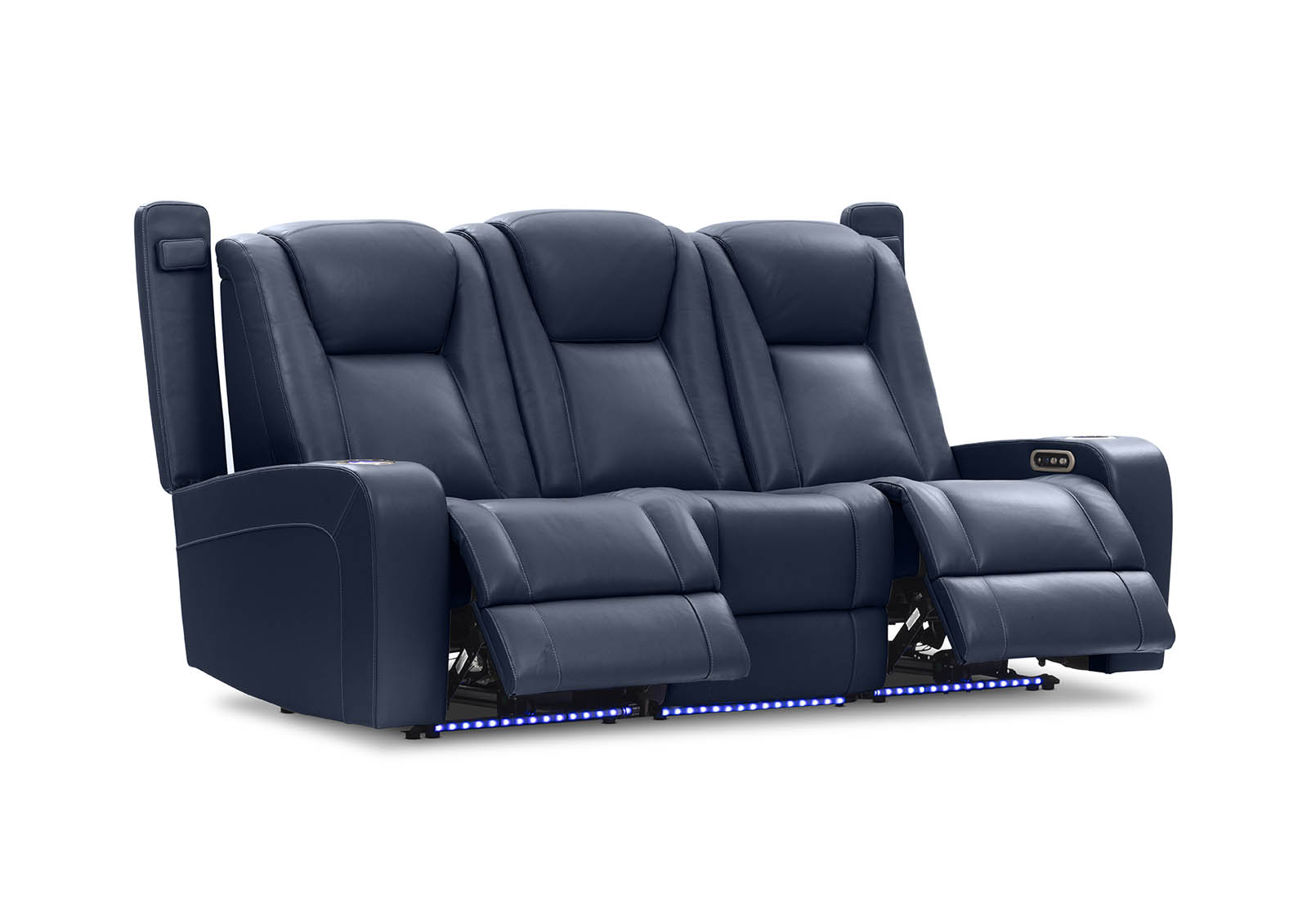 SENTINAL MK2 LEATHER 3 Seater with 2 Electric Recliners – image 9 of 19