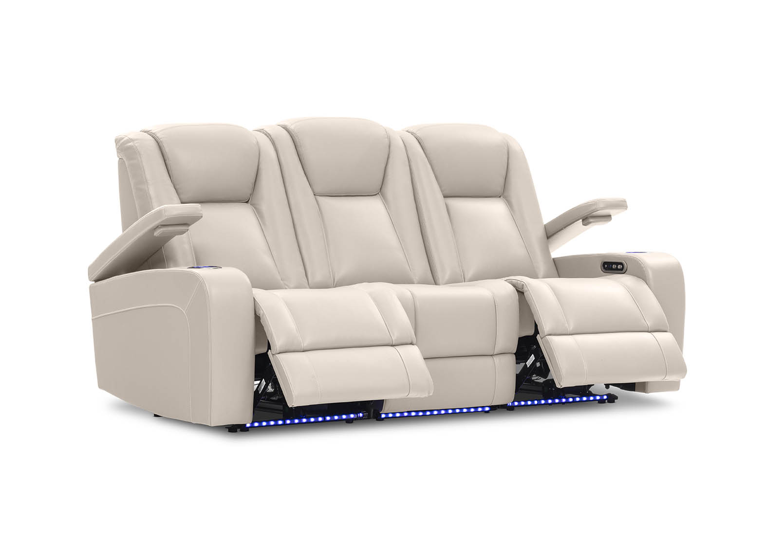 SENTINAL MK2 LEATHER 3 Seater with 2 Electric Recliners – image 8 of 19