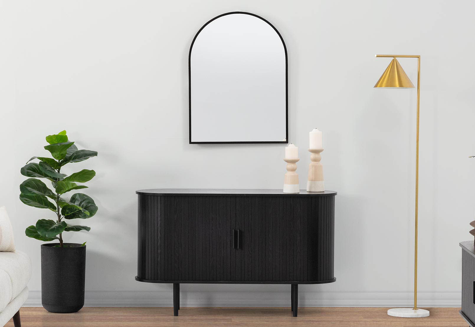TANNER 2 Door Black Buffet – image 9 of 9