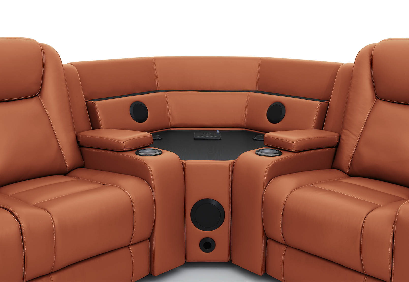 SENTINAL MK2 LEATHER 5 Piece Corner with LHF 3 Seater – image 6 of 9
