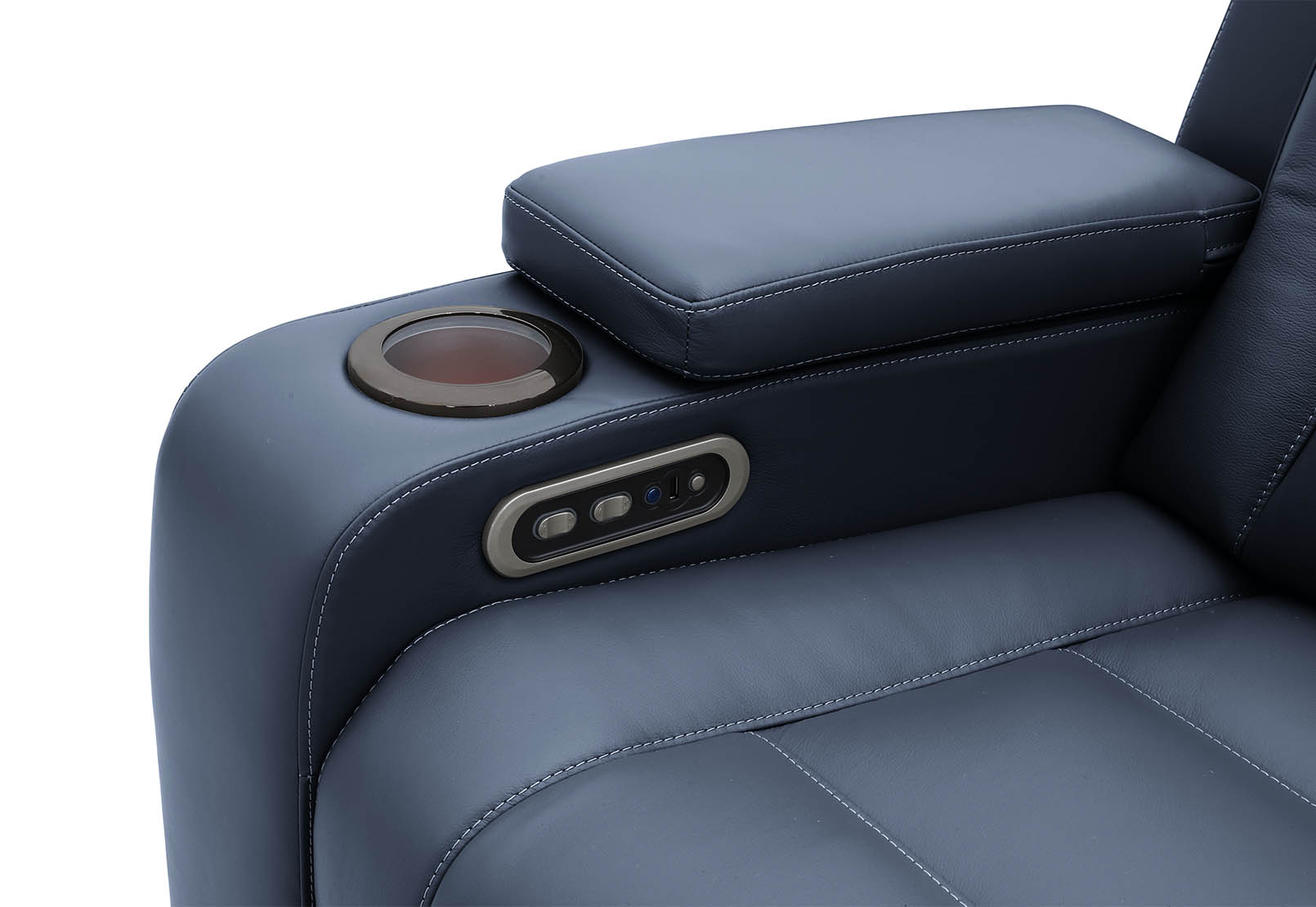 SENTINAL MK2 LEATHER 5 Piece Corner with LHF 3 Seater – image 8 of 9