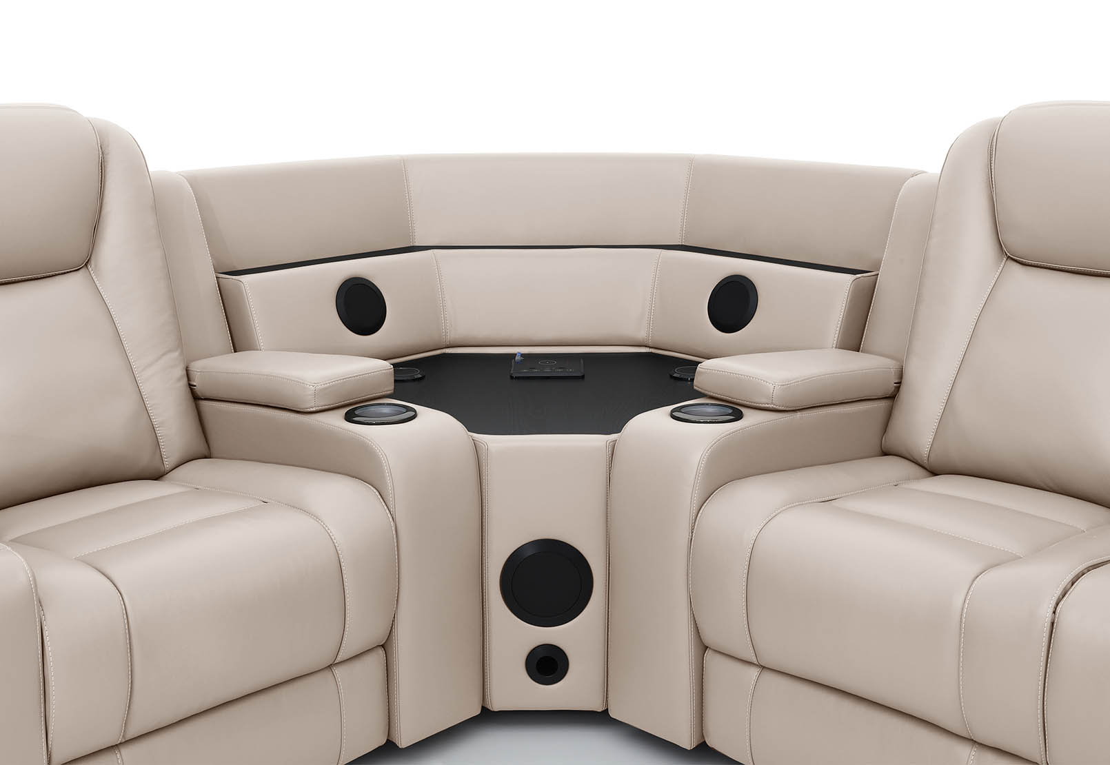 SENTINAL MK2 LEATHER 5 Piece Corner with RHF 3 Seater – image 6 of 9