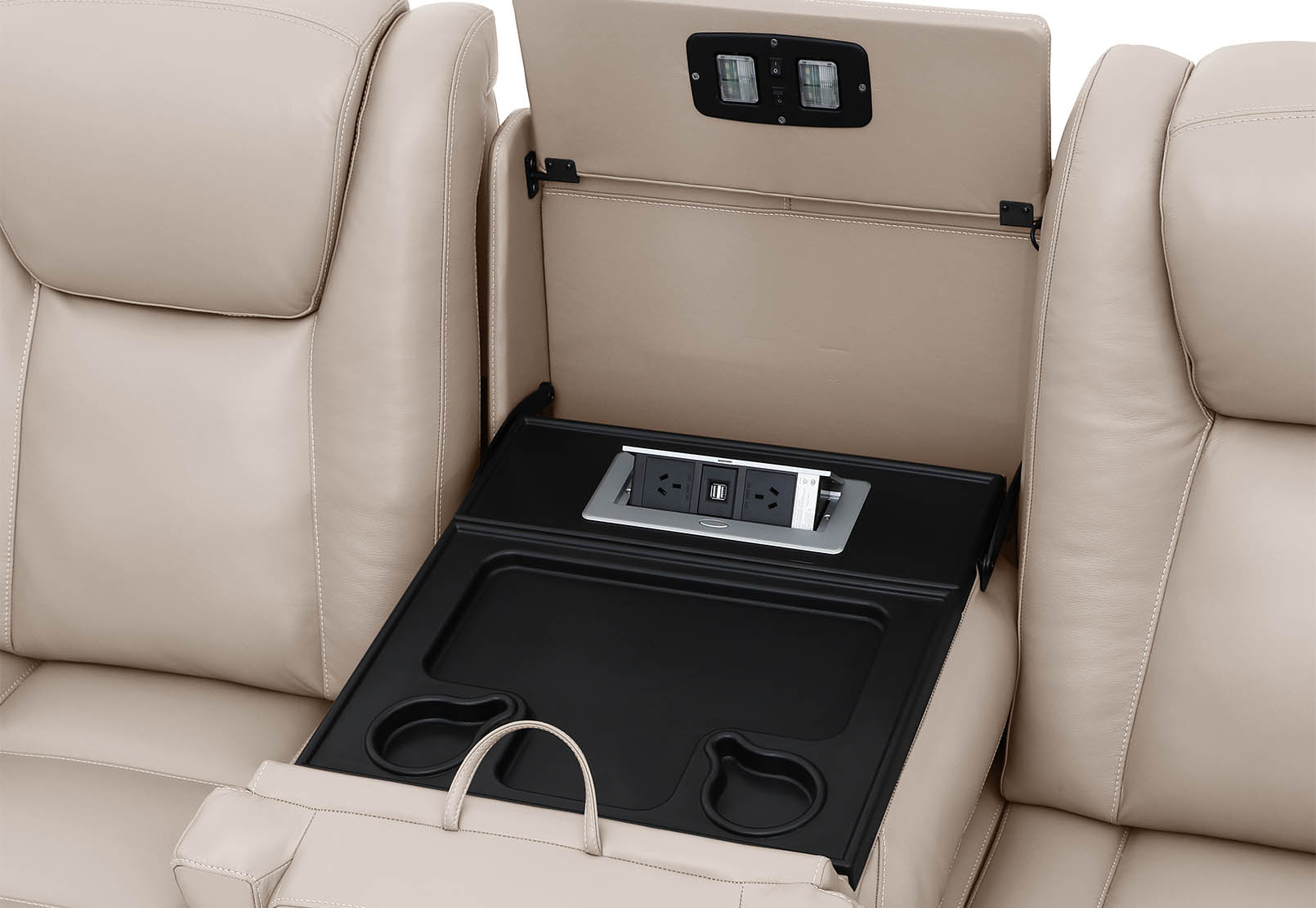 SENTINAL MK2 LEATHER 5 Piece Corner with RHF 3 Seater – image 9 of 9