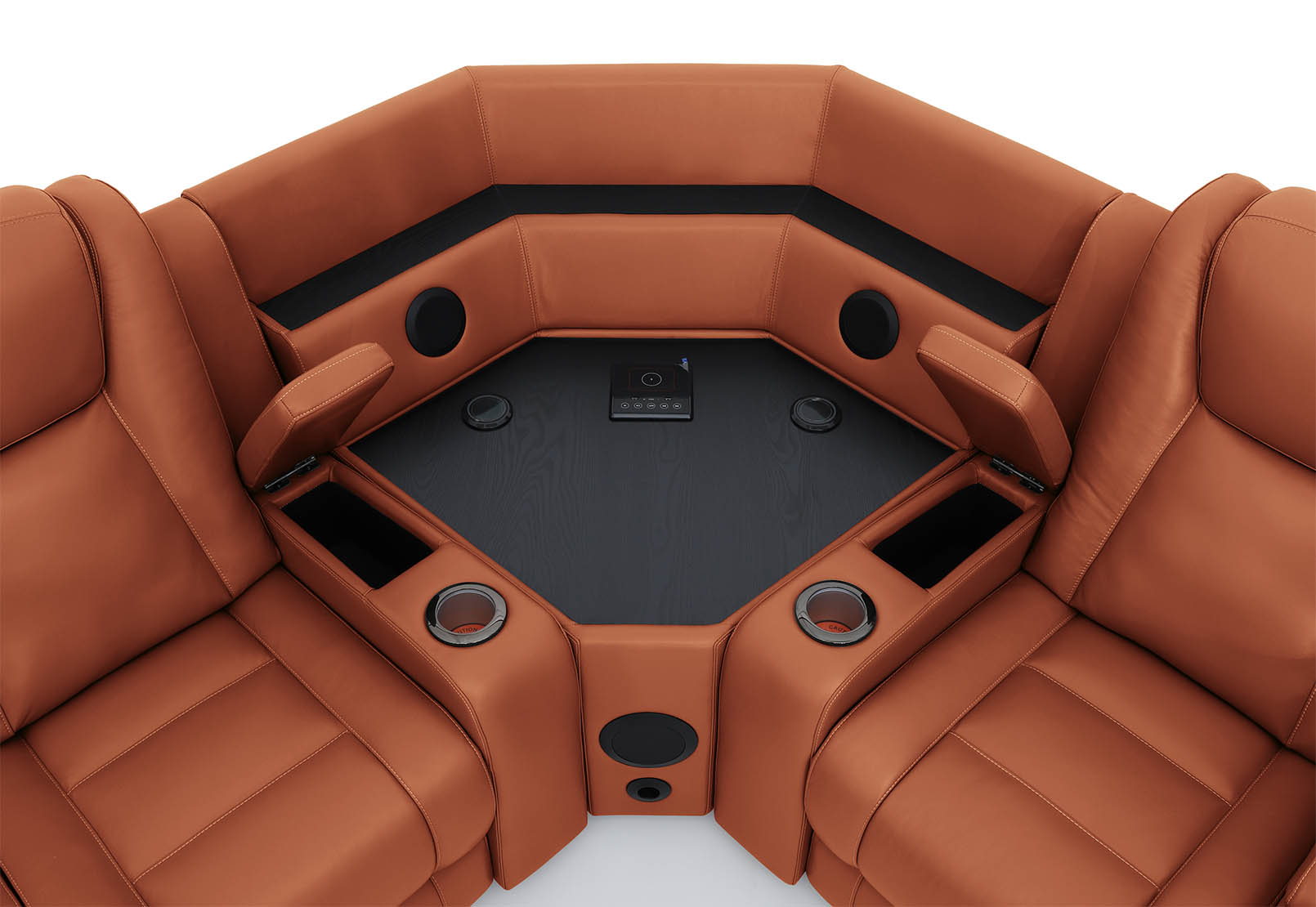 SENTINAL MK2 LEATHER 4 Piece Corner with LHF Console – image 6 of 10