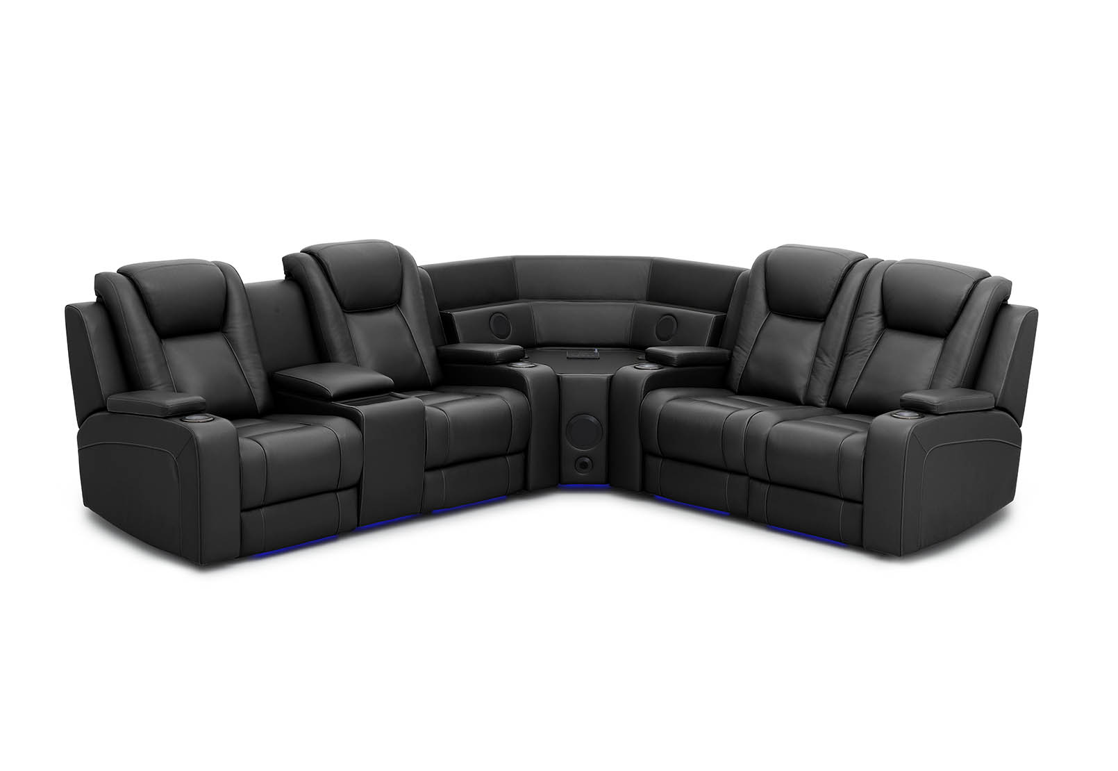 SENTINAL MK2 LEATHER 4 Piece Corner with LHF Console – image 3 of 10
