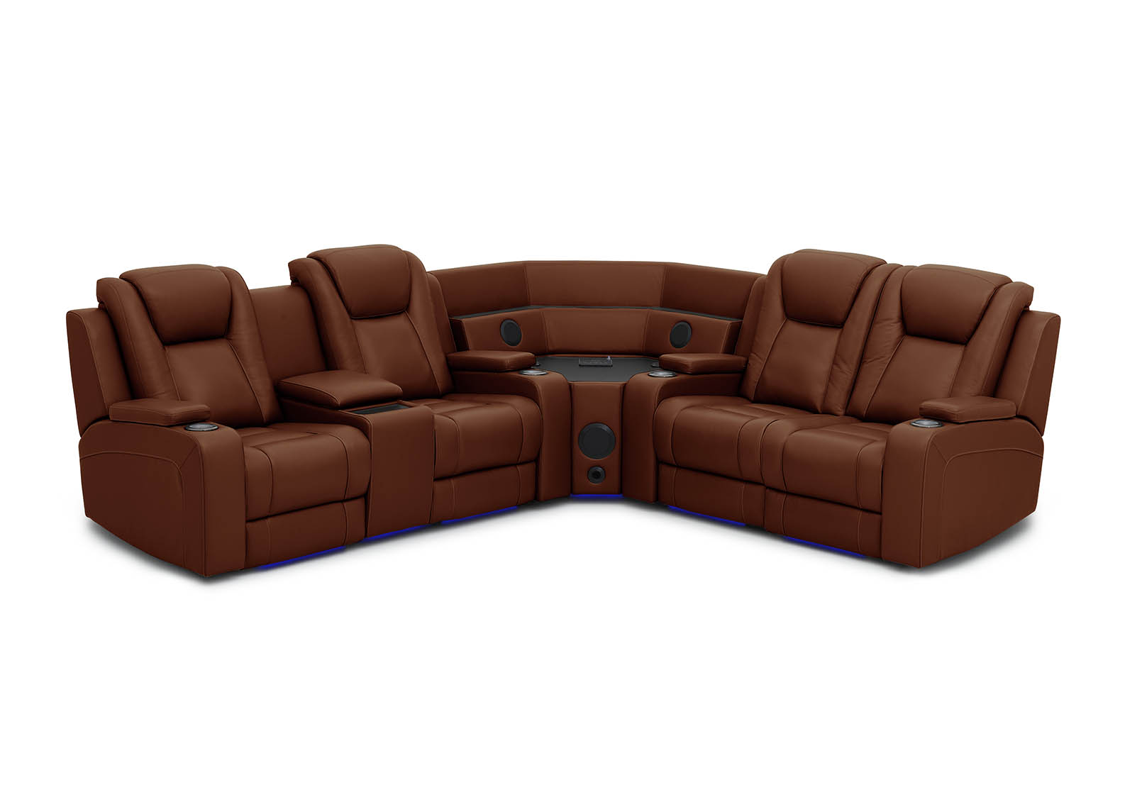 SENTINAL MK2 LEATHER 4 Piece Corner with LHF Console – image 3 of 10