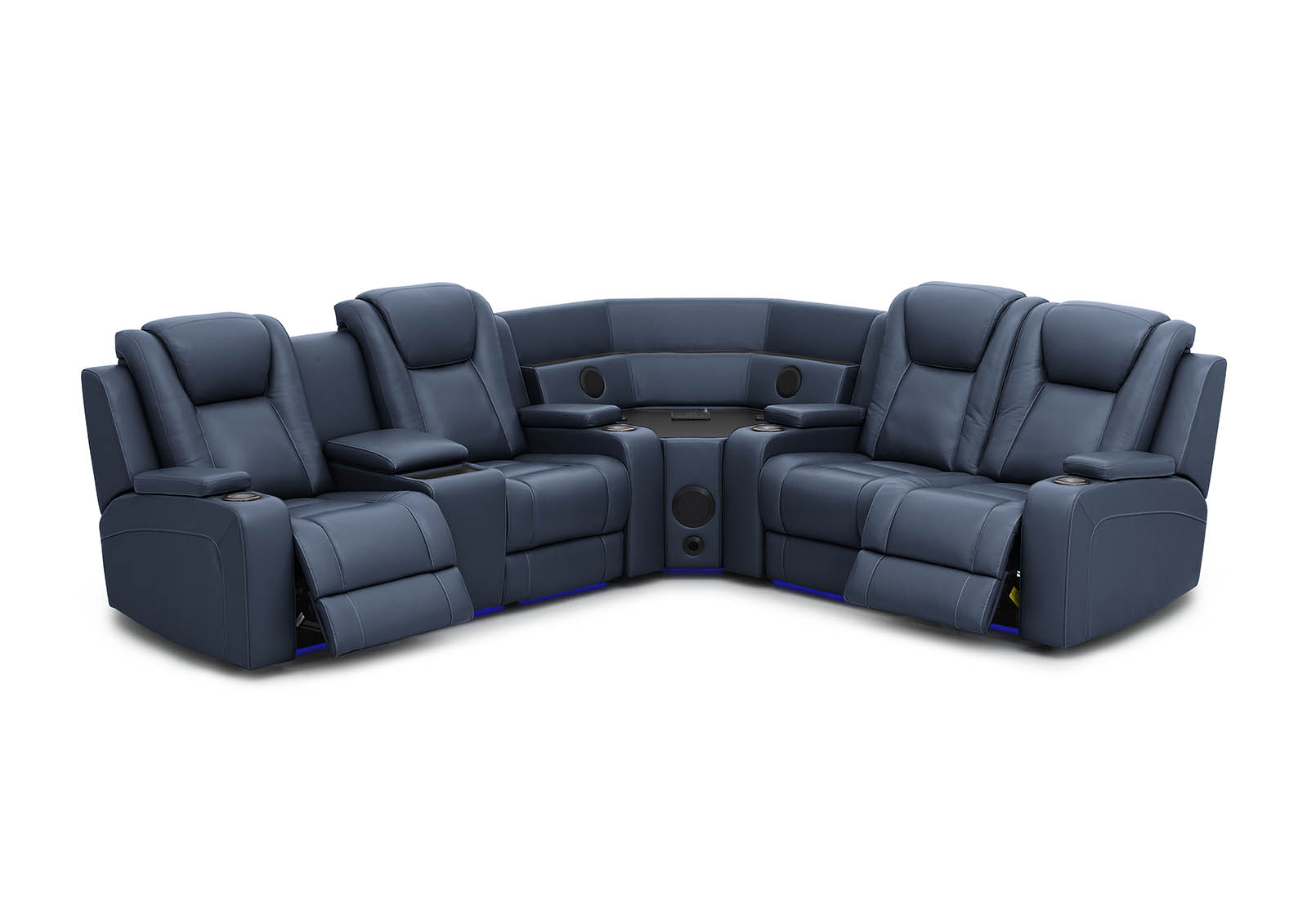 SENTINAL MK2 LEATHER 4 Piece Corner with LHF Console – image 5 of 10