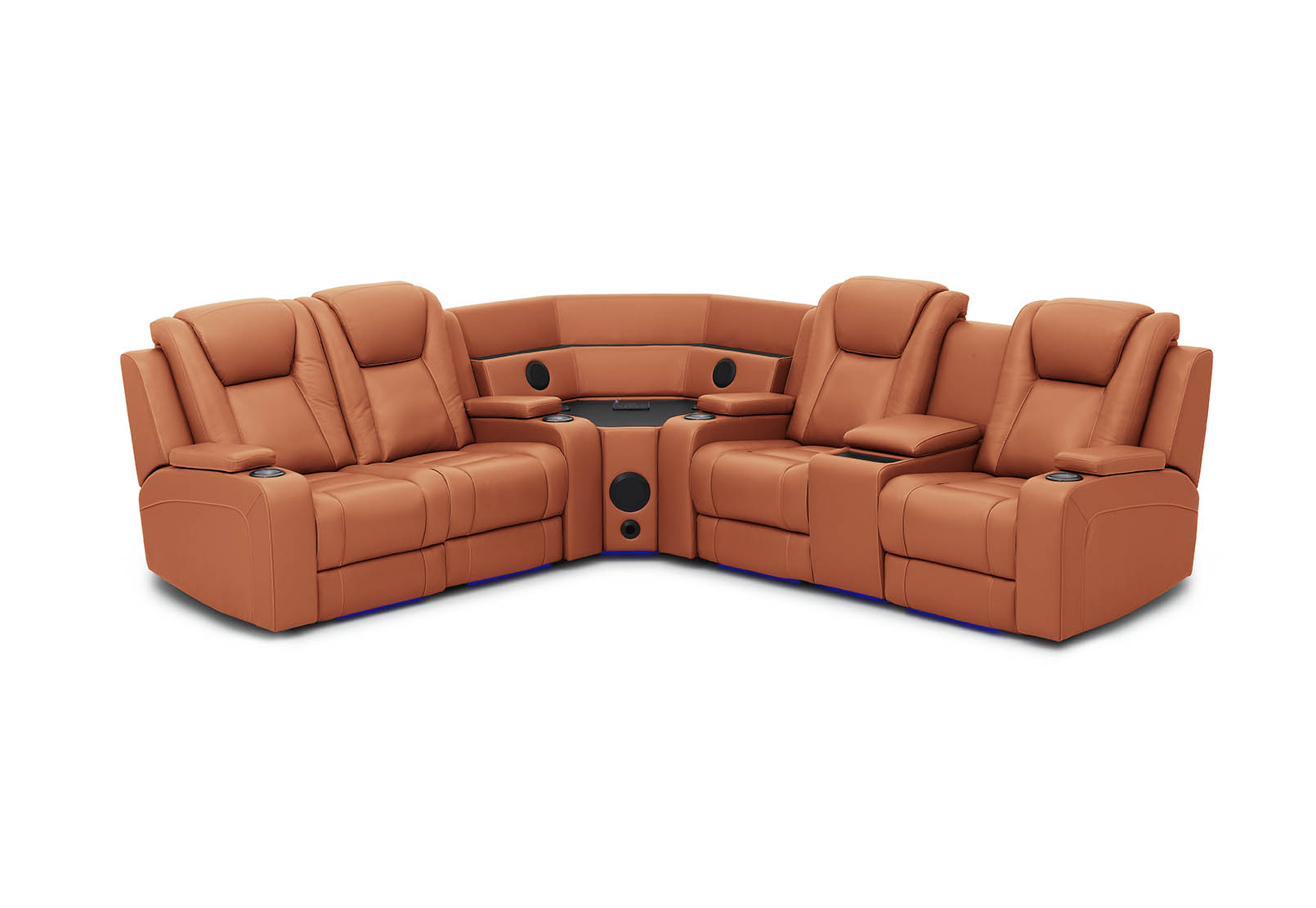 SENTINAL MK2 LEATHER 4 Piece Corner with RHF Console – image 3 of 10