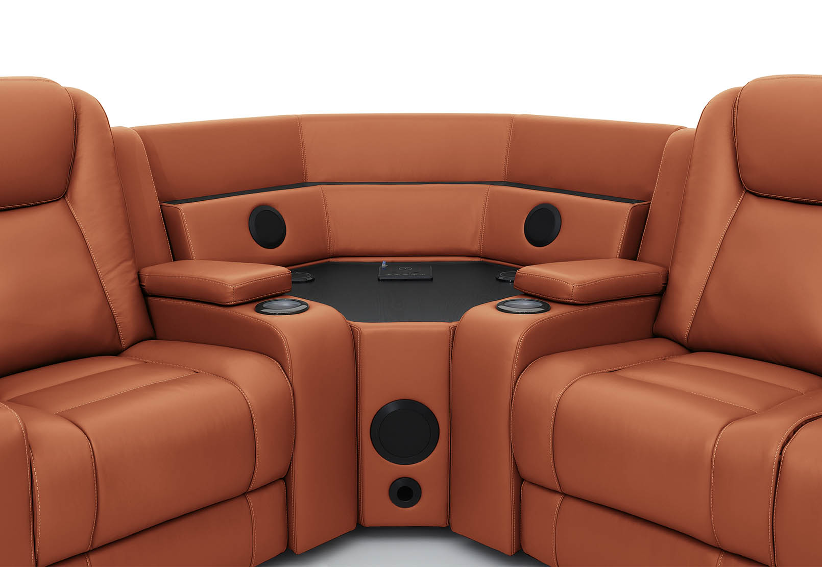 SENTINAL MK2 LEATHER 4 Piece Corner with RHF Console – image 7 of 10
