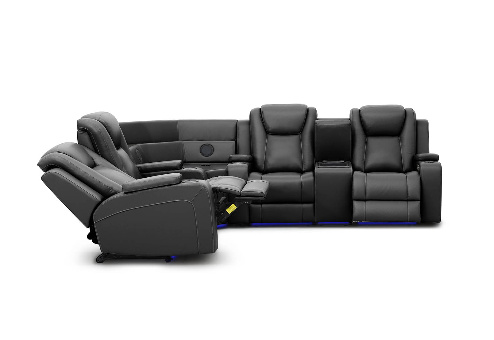 SENTINAL MK2 LEATHER 4 Piece Corner with RHF Console – image 2 of 10