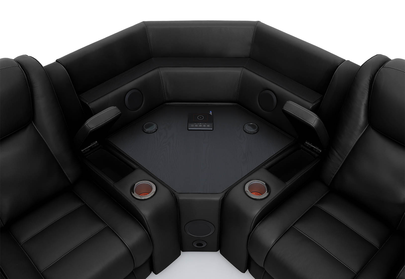 SENTINAL MK2 LEATHER 4 Piece Corner with RHF Console – image 6 of 10
