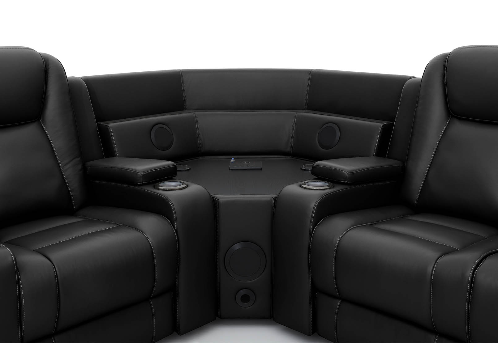 SENTINAL MK2 LEATHER 4 Piece Corner with RHF Console – image 7 of 10