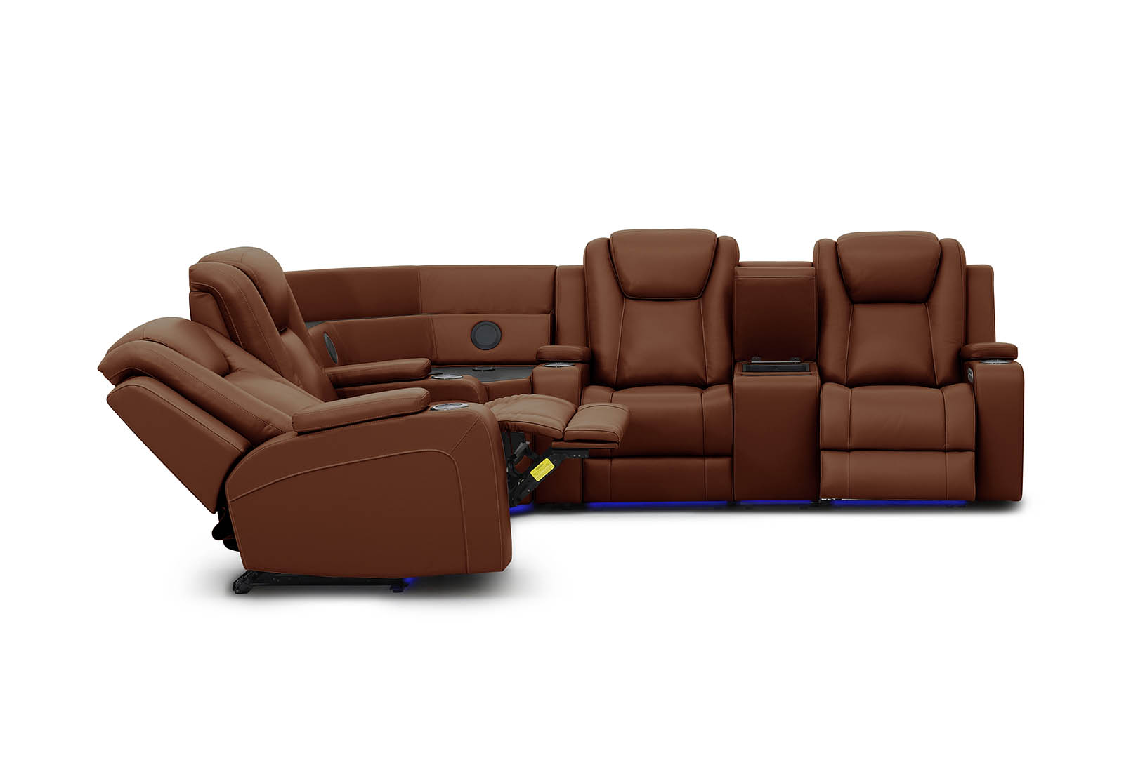 SENTINAL MK2 LEATHER 4 Piece Corner with RHF Console – image 2 of 10