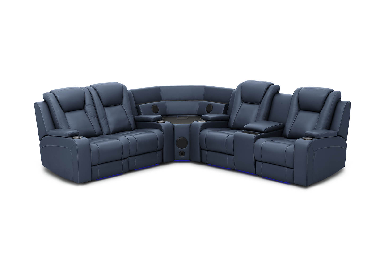 SENTINAL MK2 LEATHER 4 Piece Corner with RHF Console – image 3 of 10