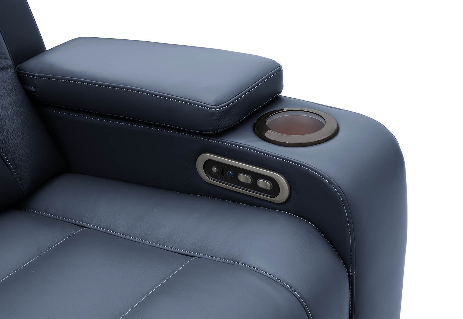 SENTINAL MK2 LEATHER 4 Piece Corner with RHF Console – image 10 of 10