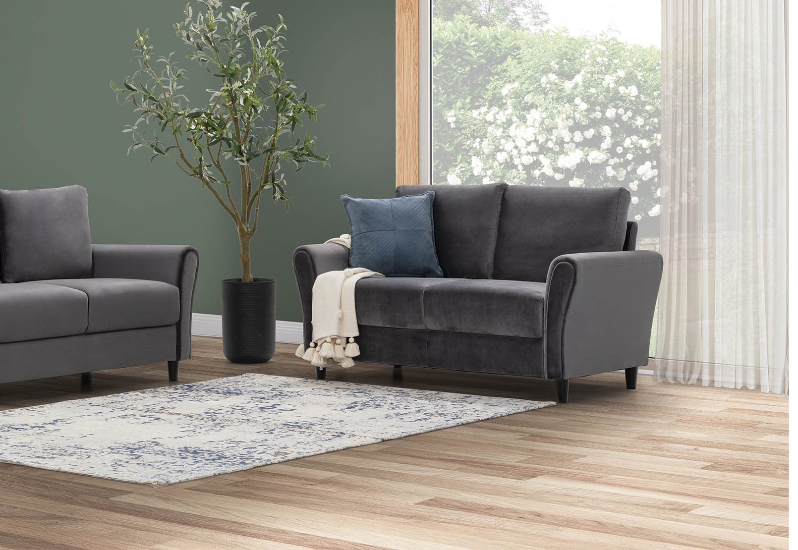MONTES 2 Seat Sofa (Fab) – image 6 of 6