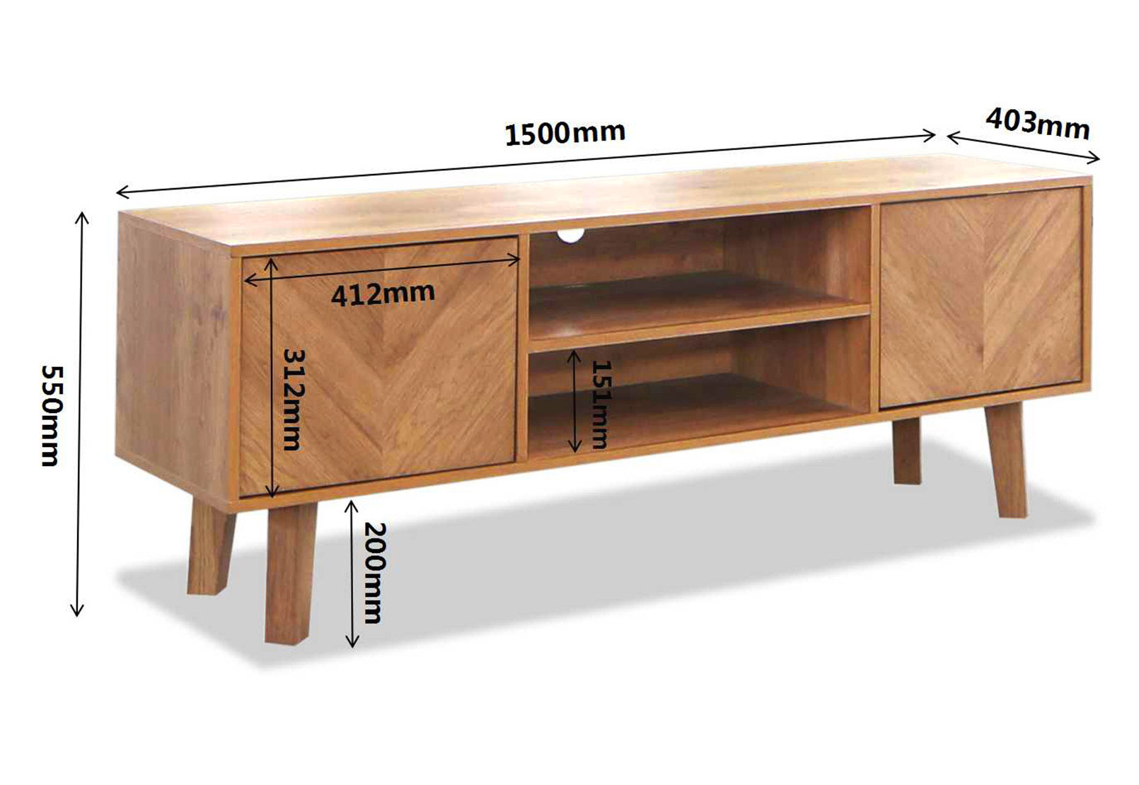 McLAUGHLIN 2 Door Entertainment Unit – image 4 of 4