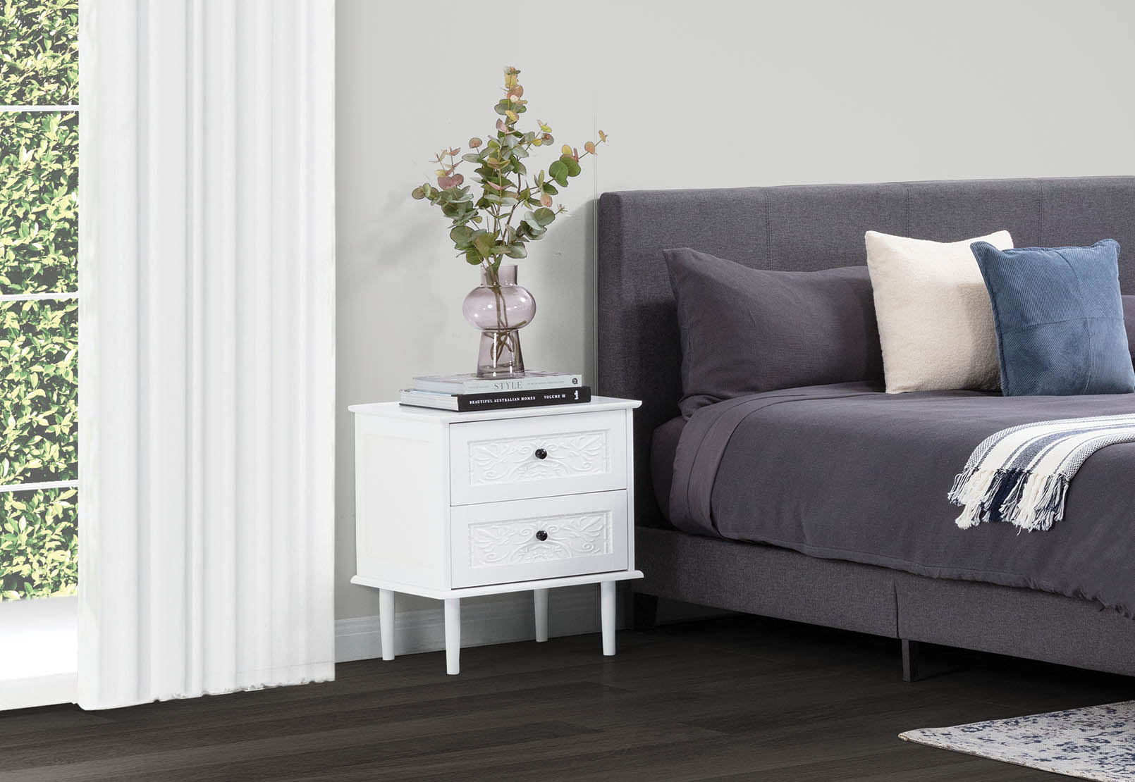 MONTGOMERY 2 Drawer Bedside Table – image 2 of 9