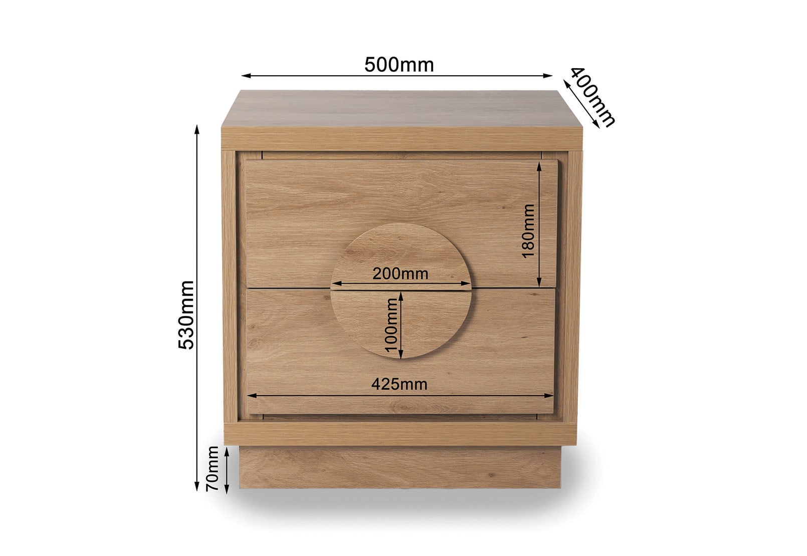 BERNAL 2 Drawer Bedside – image 12 of 18