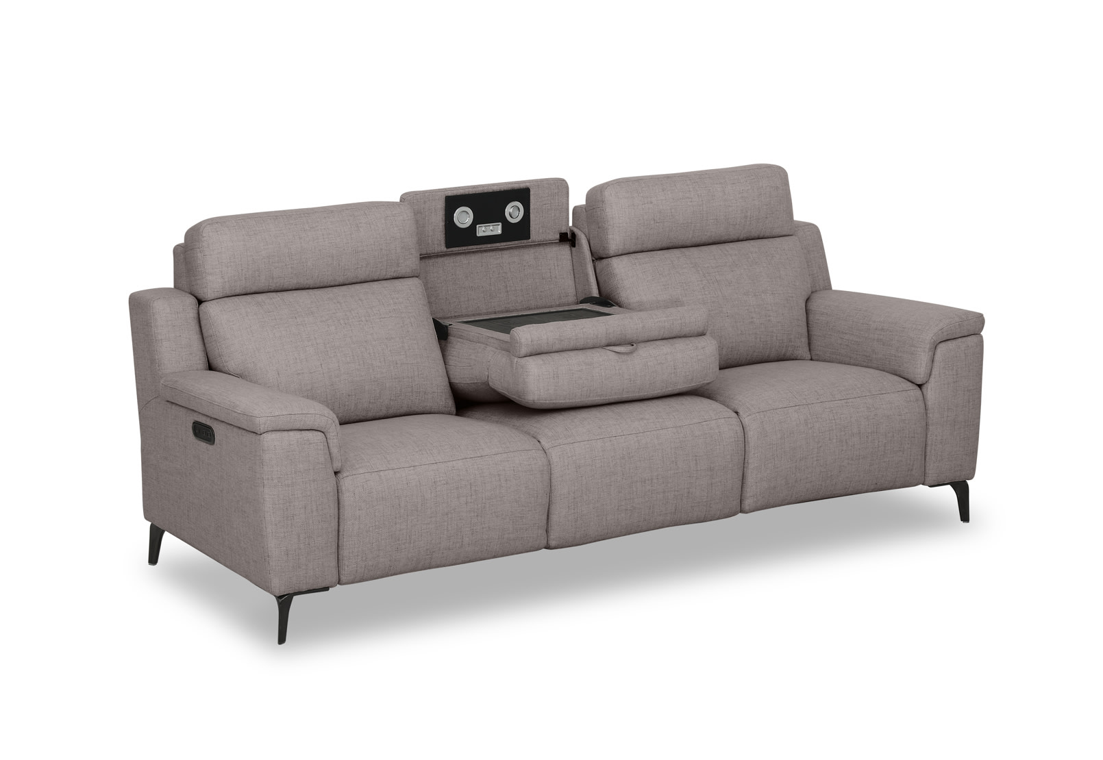 ARISTOTLE FABRIC 3 Seater with Electric Recliners – image 2 of 15