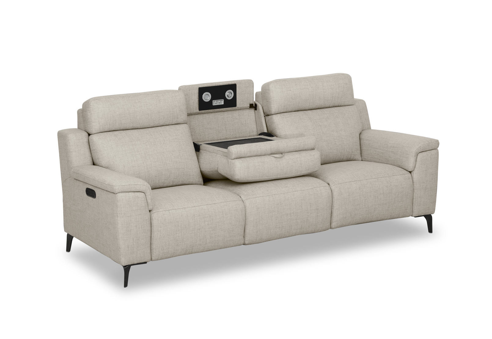 ARISTOTLE FABRIC 3 Seater with Electric Recliners – image 2 of 15