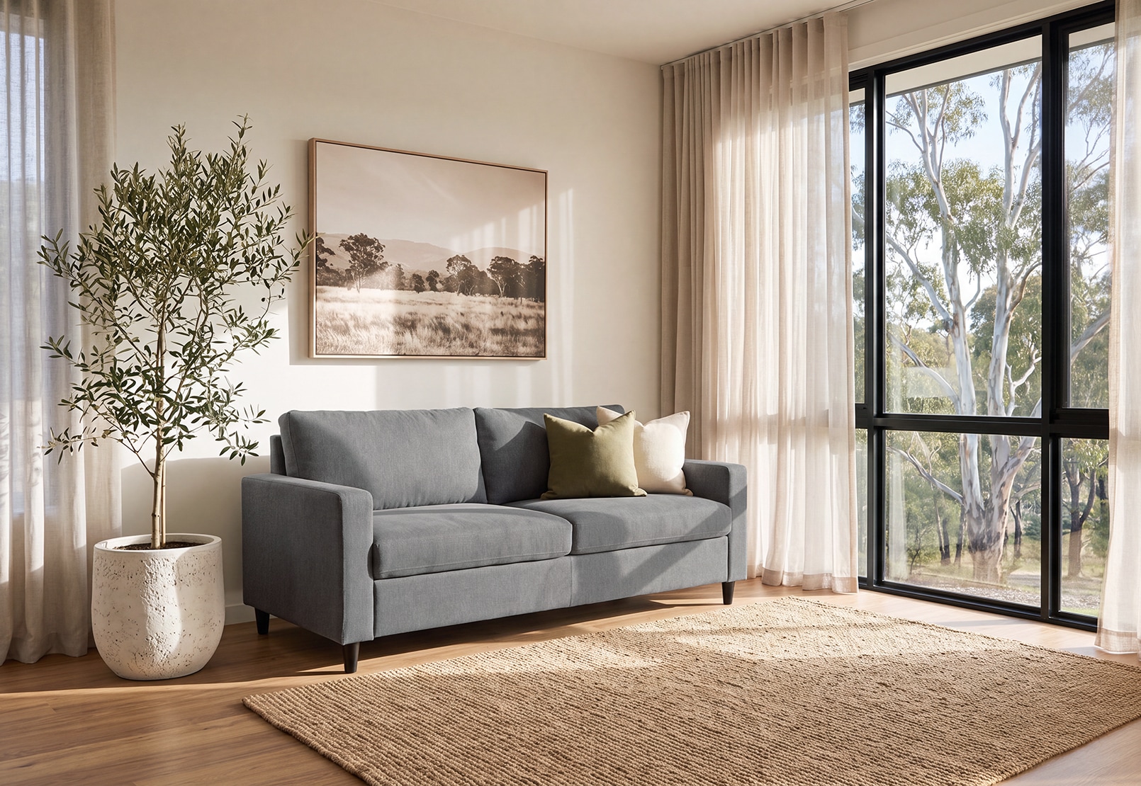 HARTMAN Dark Grey 3 Seat Sofa – image 1 of 7