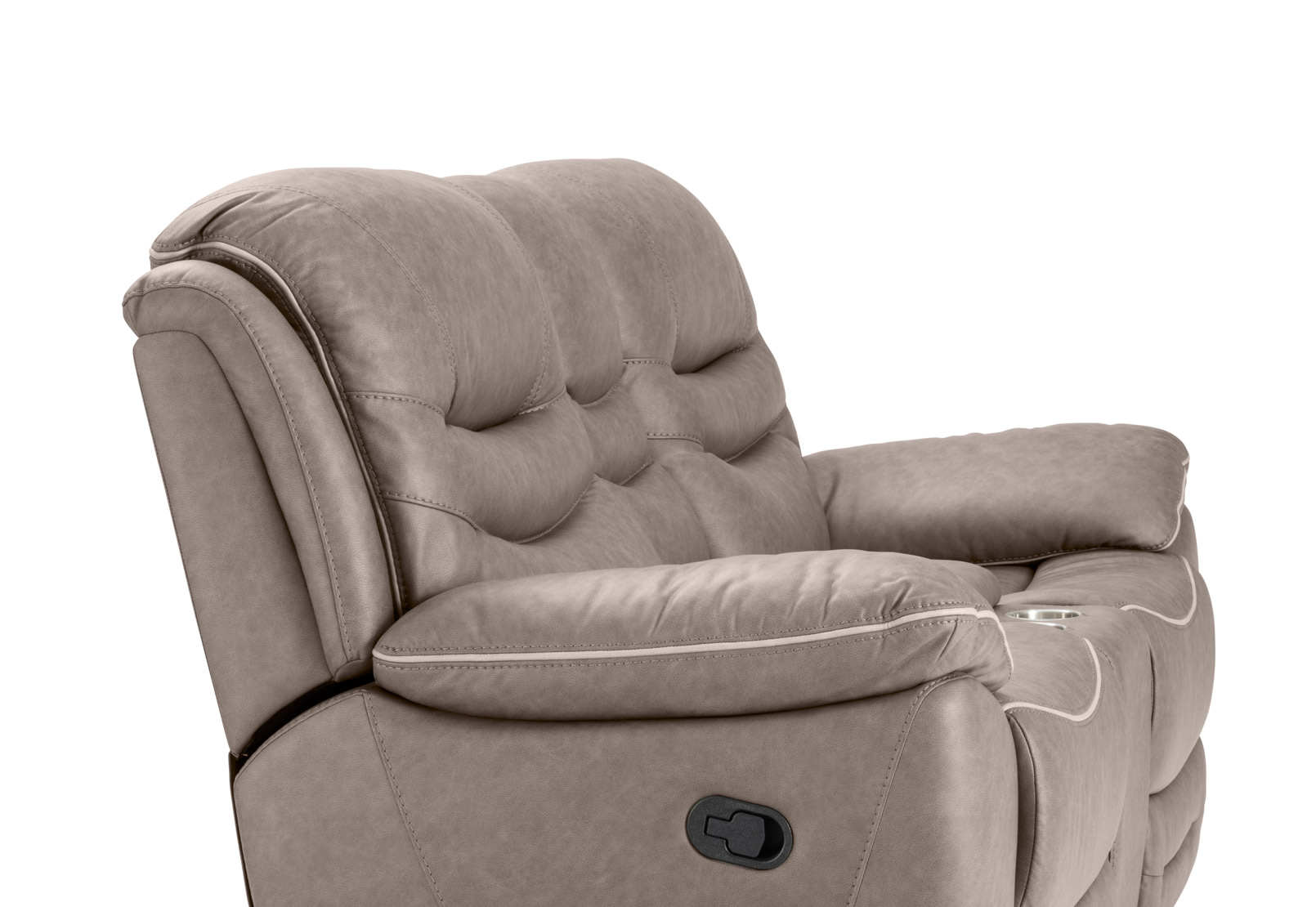FEDERER FABRIC 2 Seater with Inbuilt Recliners and Console – image 10 of 19