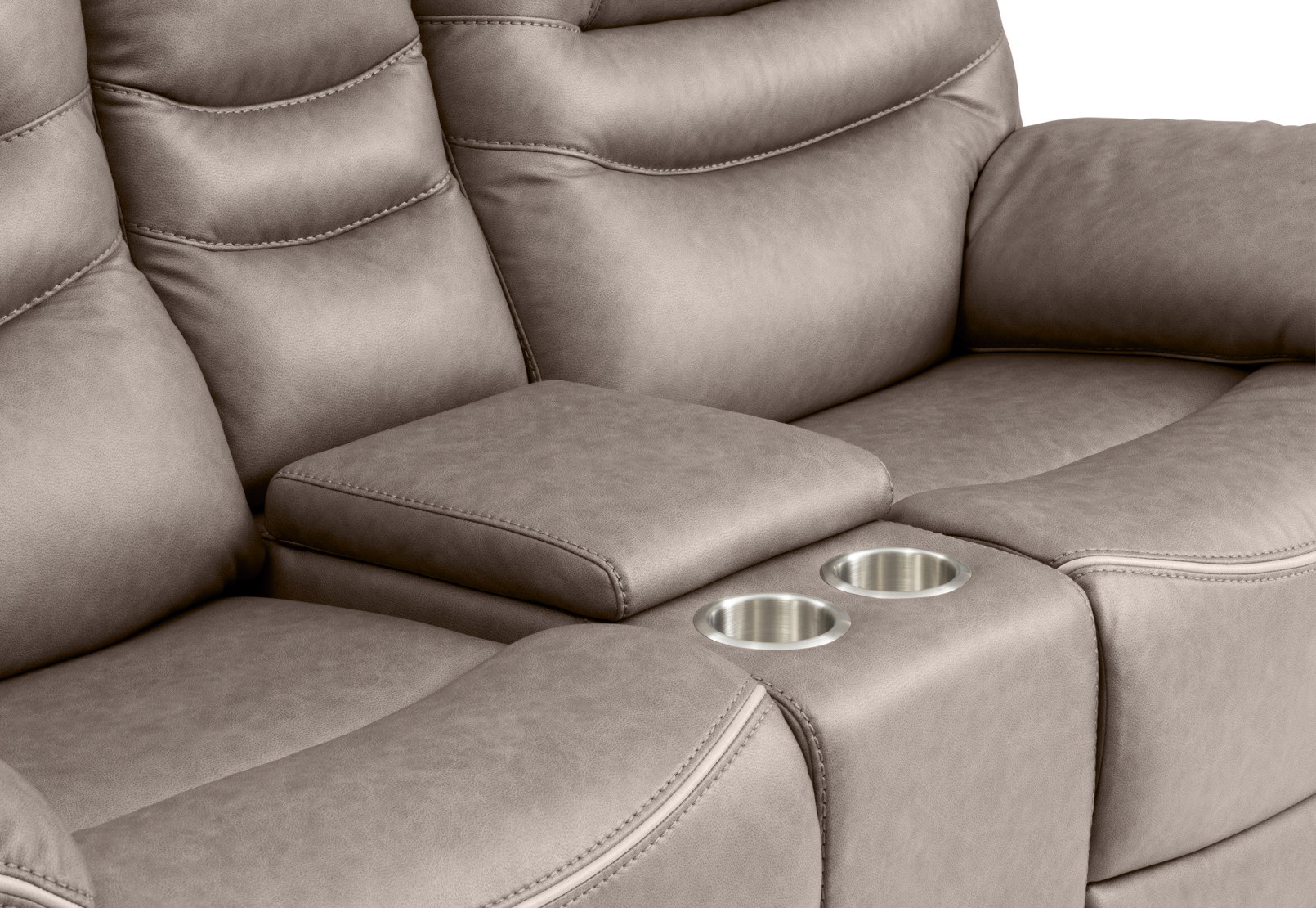 FEDERER FABRIC 2 Seater with Inbuilt Recliners and Console – image 14 of 19
