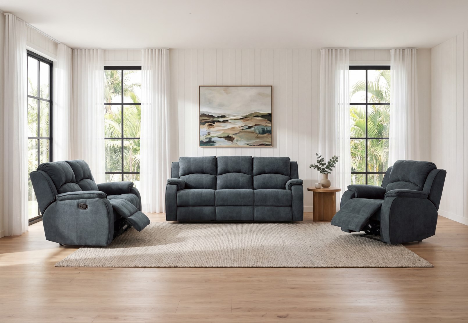 KAYDEN FABRIC 2 Seater with Recliners – image 17 of 17