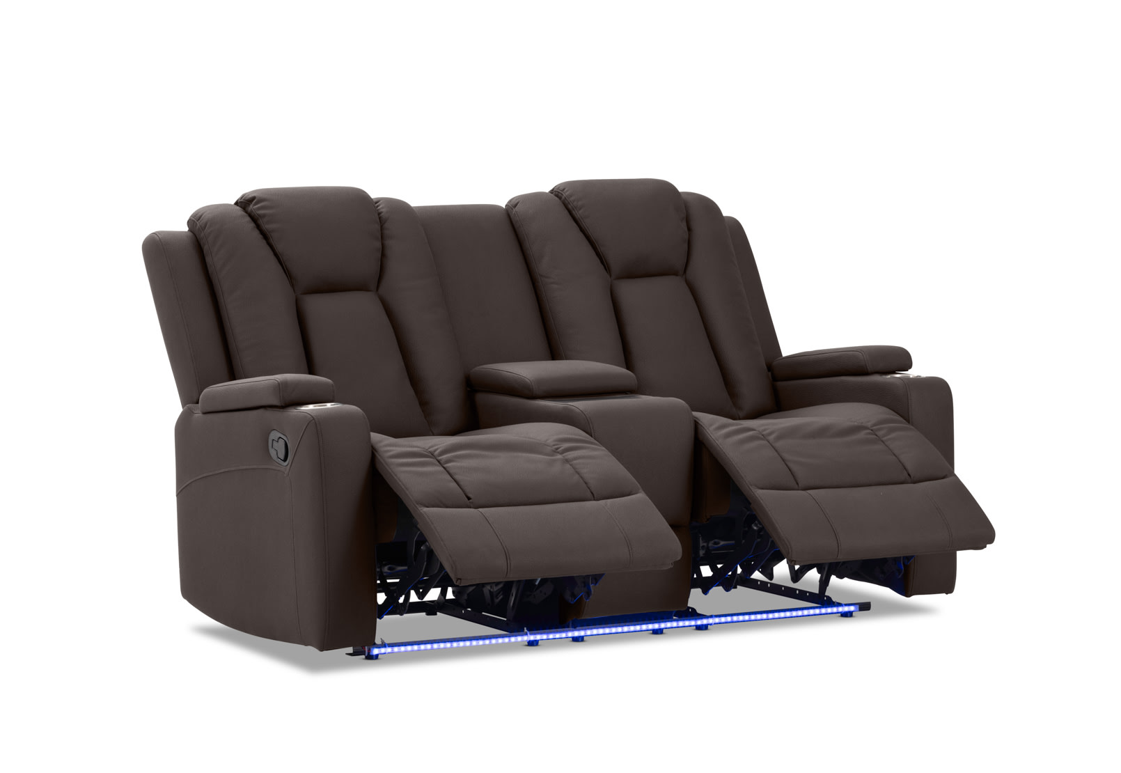 TRAVIS FABRIC 2 Seater with Recliners and Console – image 8 of 22