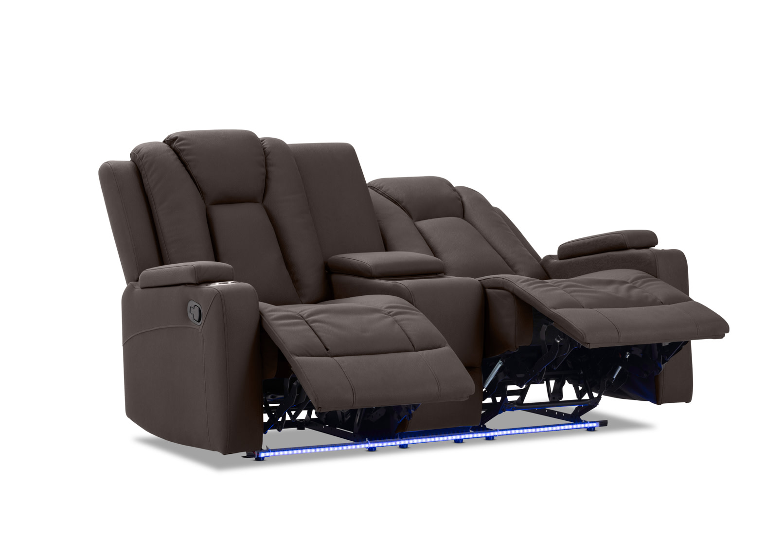 TRAVIS FABRIC 2 Seater with Recliners and Console – image 9 of 22