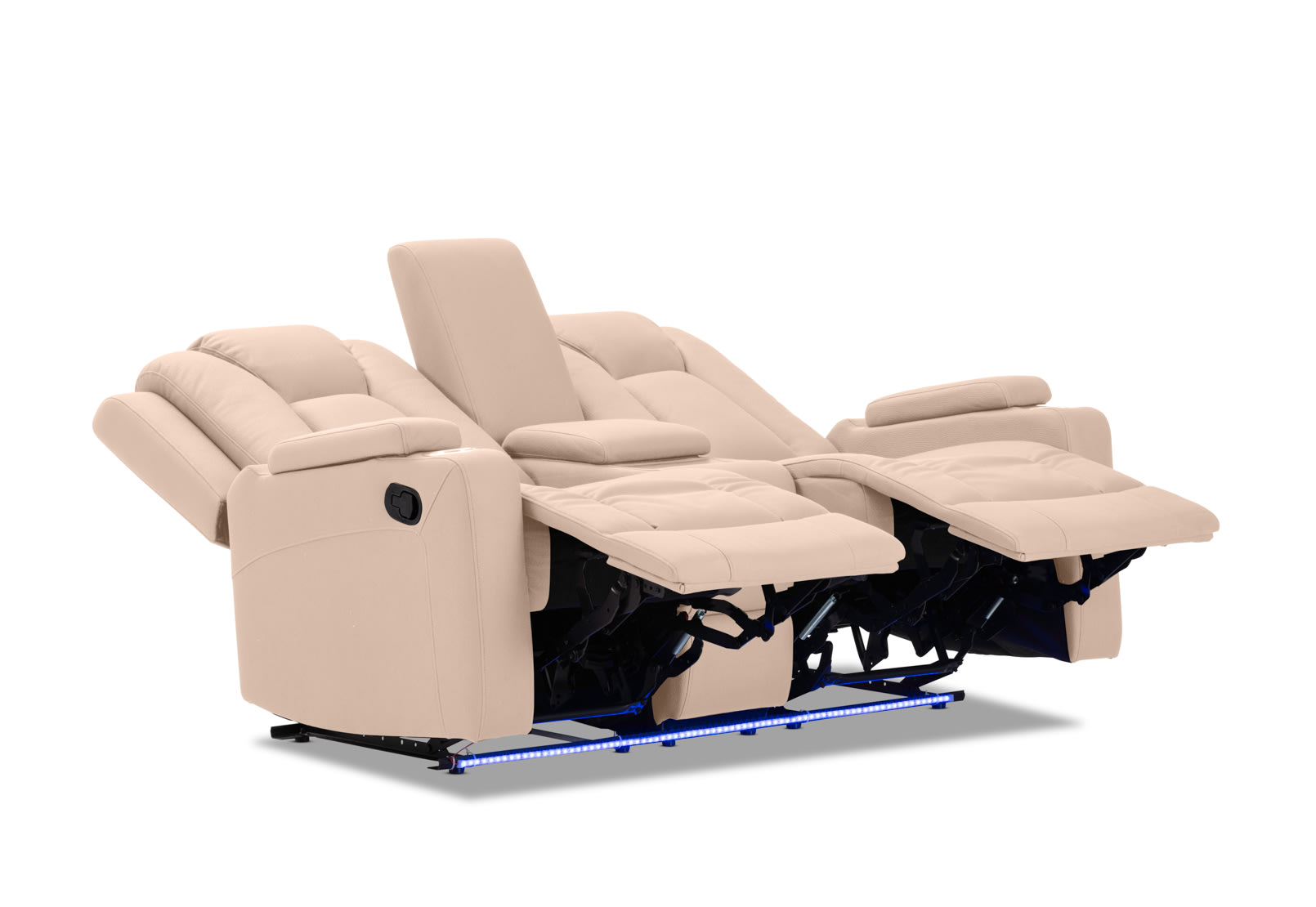 TRAVIS FABRIC 2 Seater with Recliners and Console – image 11 of 20