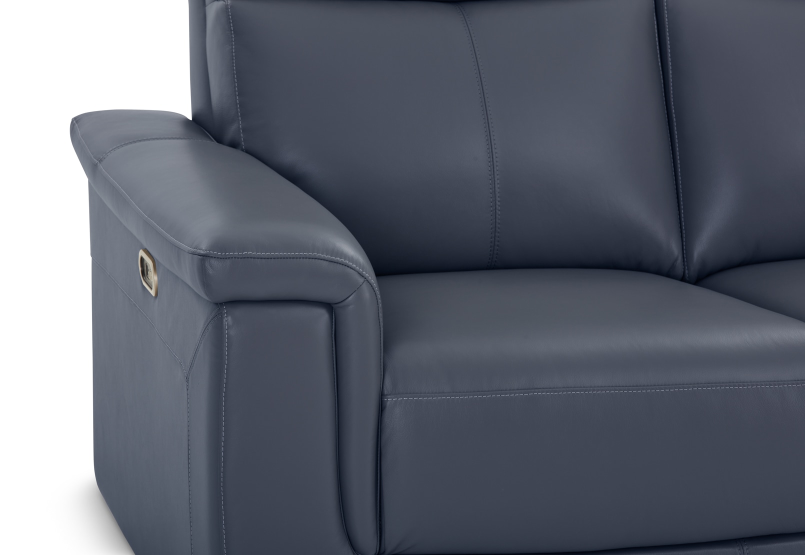 SERGIO LEATHER 3 Seater with 2 Inbuilt Electric Recliners – image 12 of 18