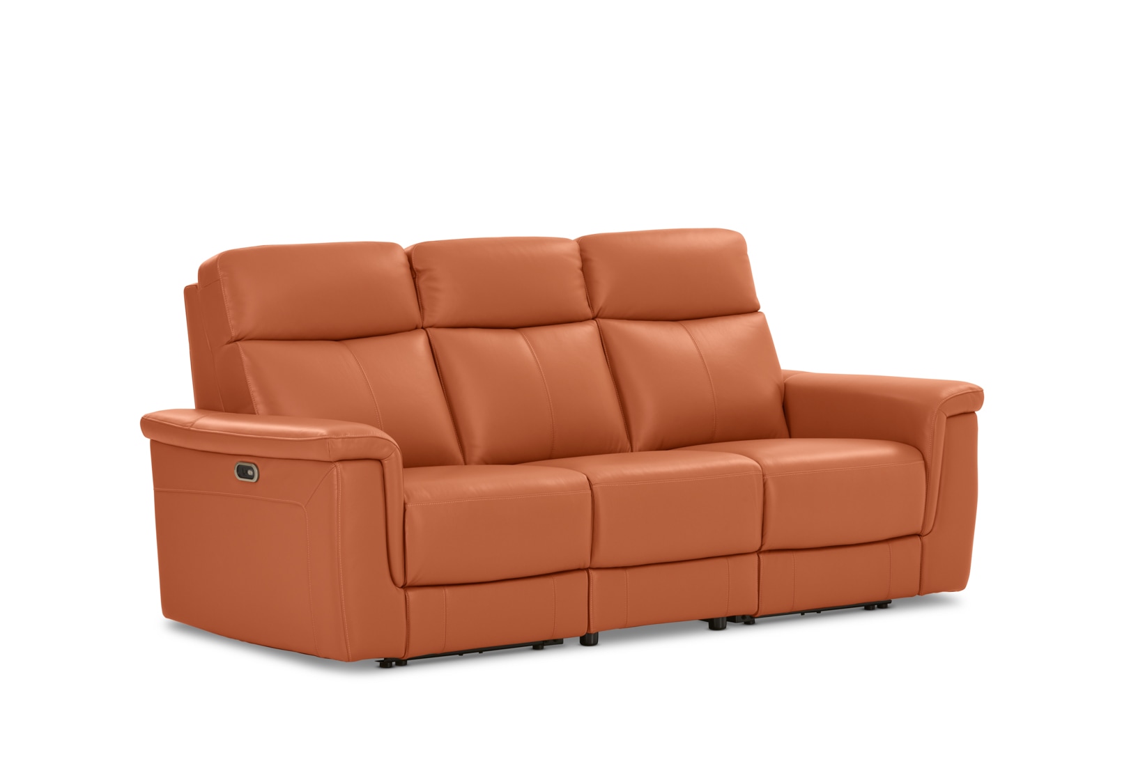SERGIO LEATHER 3 Seater with 2 Inbuilt Electric Recliners – image 10 of 18