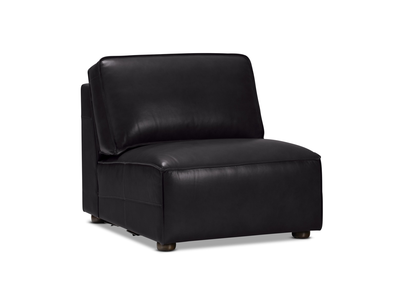 BARTELLE LEATHER Modular Armless Chair – image 2 of 6
