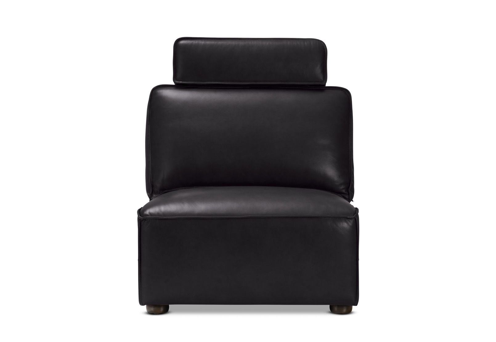 BARTELLE LEATHER Modular Armless Chair – image 4 of 6